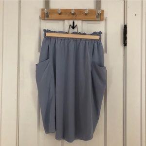 [Wilfred] Silk Paper Bag Skirt